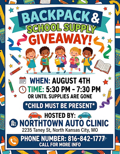 Back to School Supply Giveaway | Northtown Auto Clinic